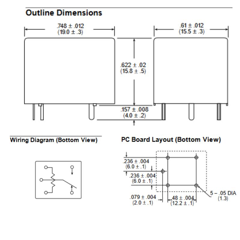 RELAY DC 12V 5958